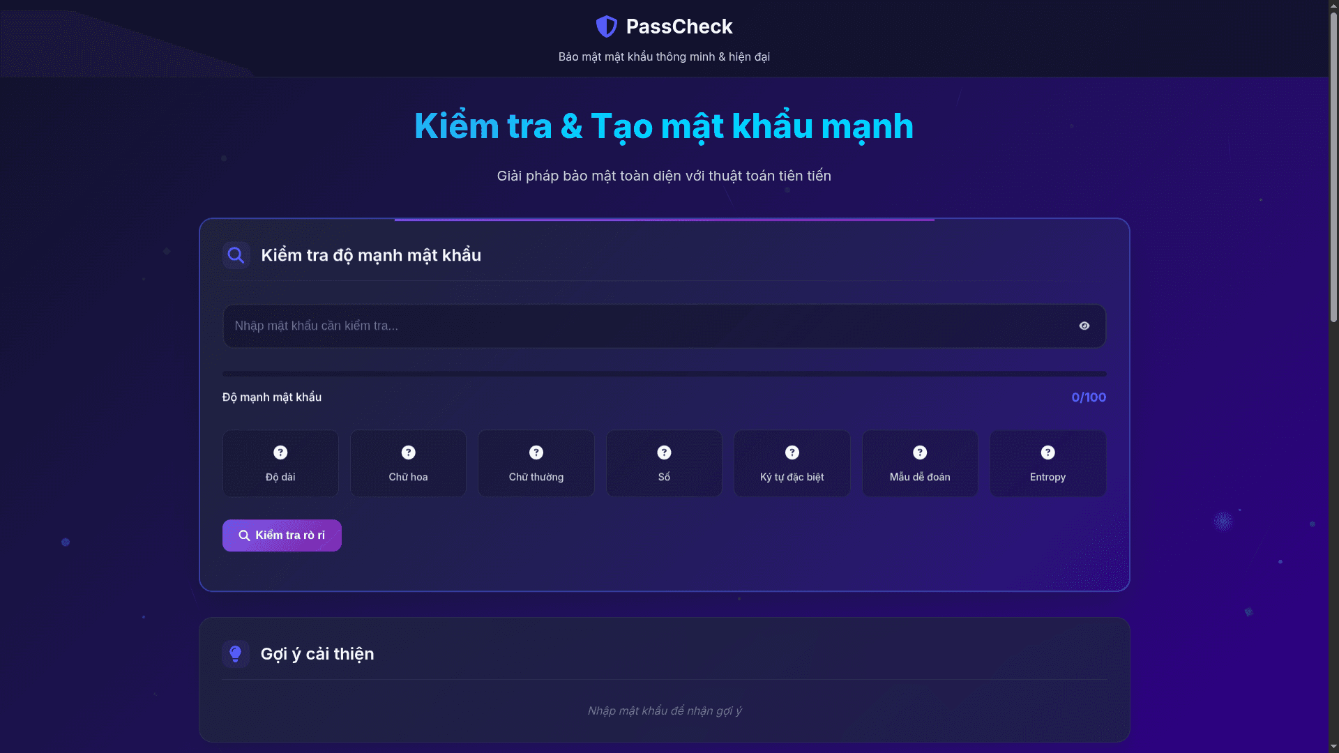 PassCheck - Password Security Analyzer